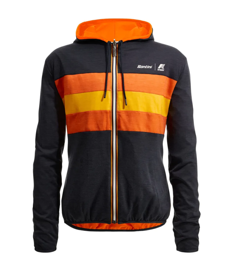 SANTINI x K-WAY - CHAQUETA ANTIVIENTO REVERSIBLE