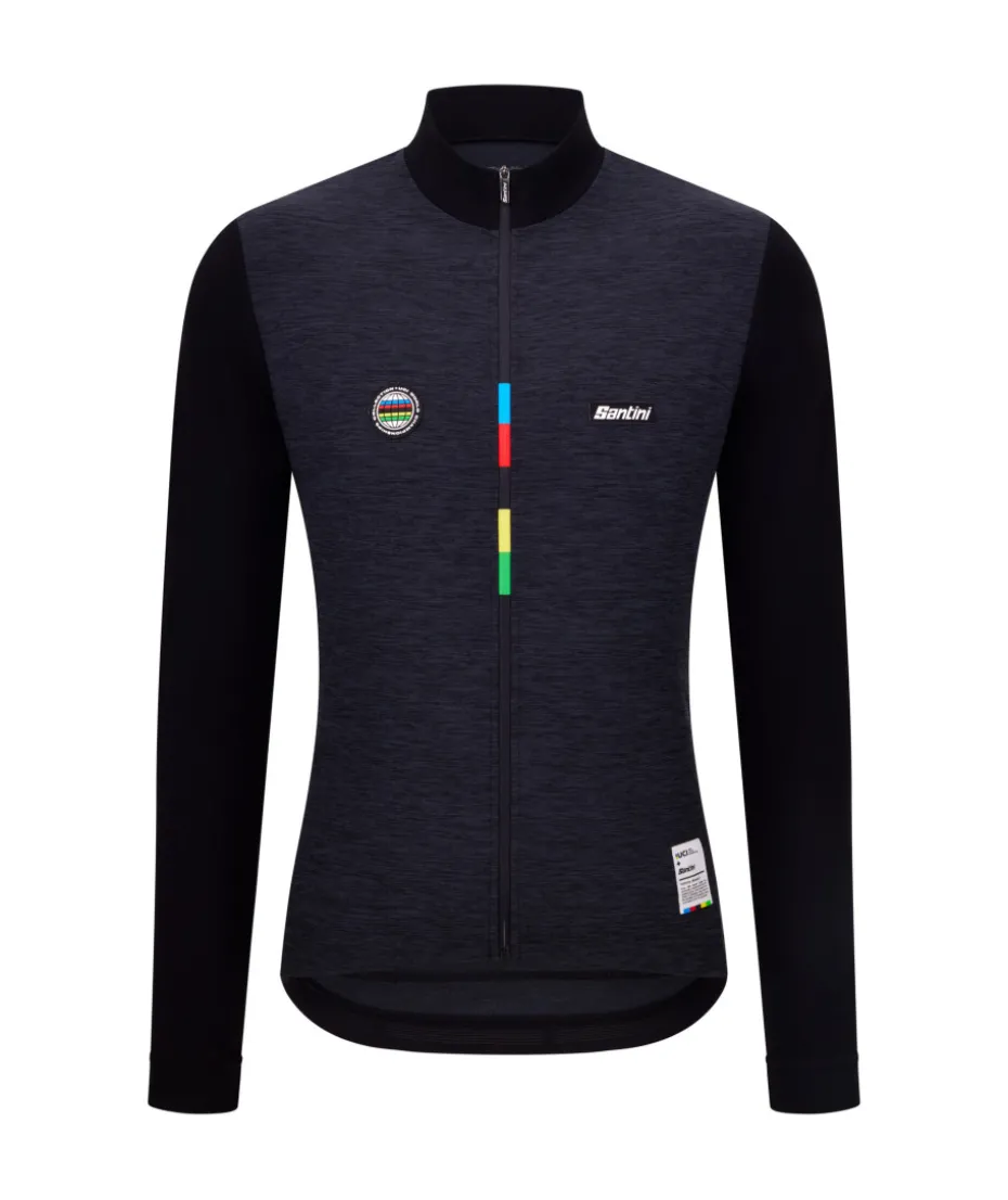 UCI WORLD CHAMPION - MAILLOT DE MANGA LARGA MONDO